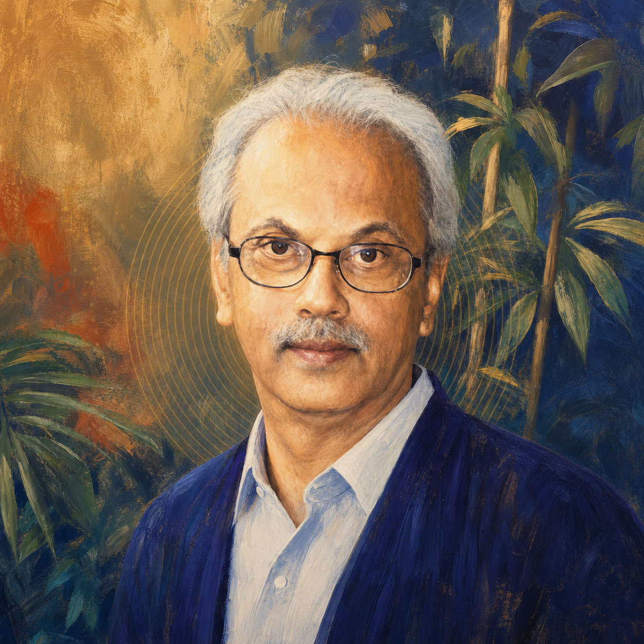 Painterly portrait of Dr. Ajit Sabnis